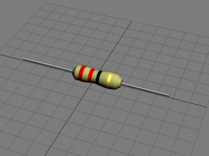3d circuit elements resistance Modelo 3D