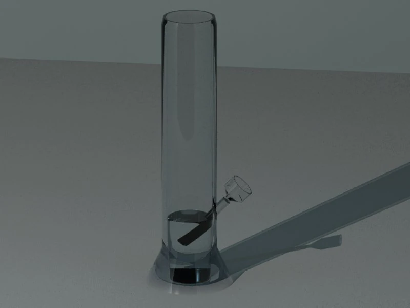 glass bong 3D Model .c4d .max .obj .3ds .fbx .stl .blend 