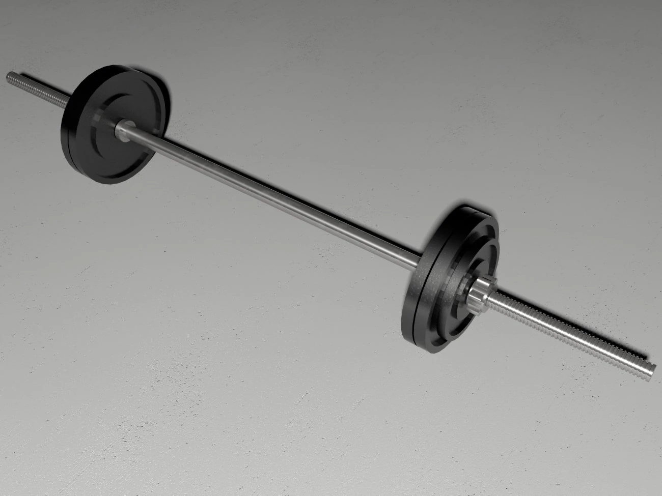 바벨과 웨이트 3D 모델 .c4d .max .obj .3ds .fbx .stl .blend