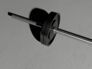 바벨과 웨이트 3D 모델