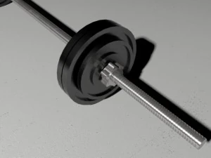 바벨과 웨이트 3D 모델