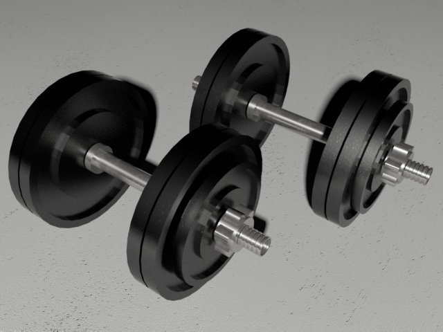 dumbells Modèle 3D .c4d .max .obj .3ds .fbx .stl .blend