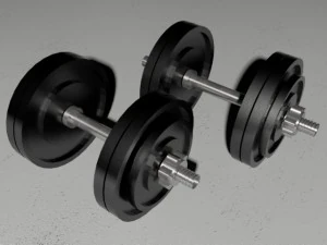 덤벨 3D 모델