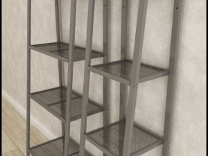 ikea lerberg shelf unit Model 3D