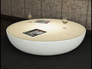 coffee table bonaldo big planet light Model 3D