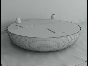 table basse bonaldo grande plan&egrave;te l&eacute;g&egrave;re Modèle 3D