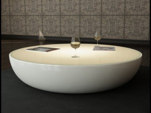 coffee table bonaldo big planet light 3D Model