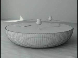 table basse bonaldo grande plan&egrave;te l&eacute;g&egrave;re Modèle 3D