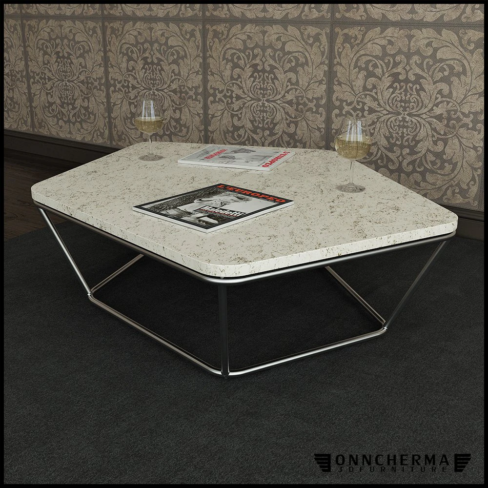coffee table natuzzi chocolat 3D Model .c4d .max .obj .3ds .fbx .stl .blend 