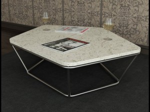 coffee table natuzzi chocolat Model 3D