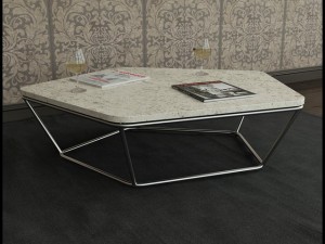 coffee table natuzzi chocolat Modelo 3D