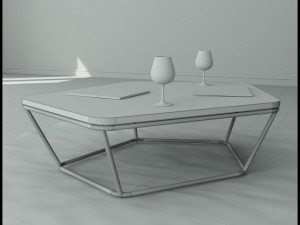coffee table natuzzi chocolat Modelo 3D