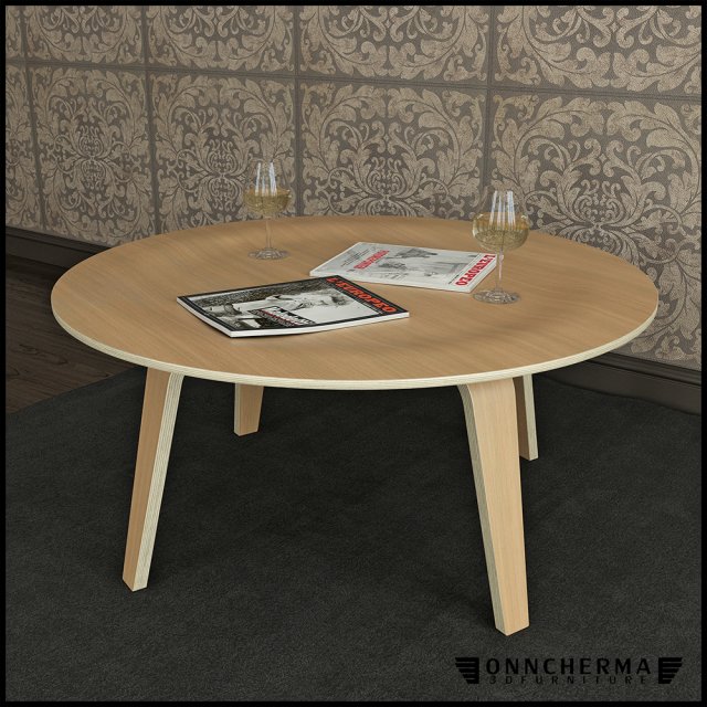 coffee table eames molded plywood Model 3D .c4d .max .obj .3ds .fbx .stl .blend 