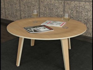 coffee table eames molded plywood Model 3D