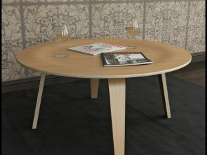coffee table eames molded plywood Model 3D