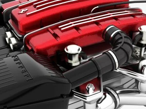 ferrari tipo f116 - f133 v12 engine awd system 3D Model