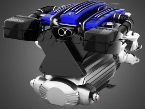 ferrari tipo f116 - f133 v12 engine awd system 3D Model