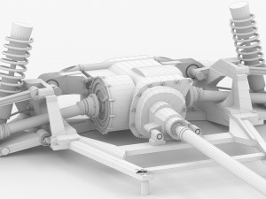 chassis ferrari ff - v12 engine tipo f133e awd system - disassembled 3D Model