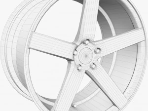 rims - hamann asanti vossen vorsteiner wald hre rays rotiform 3D Model