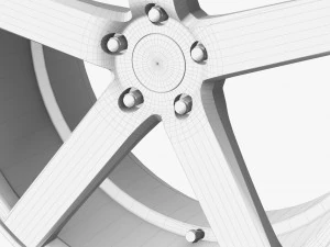 rims - hamann asanti vossen vorsteiner wald hre rays rotiform 3D Model