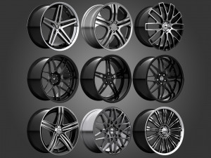 rims - asanti brabus hre lexani vossen vorsteiner wald rotiform 3D Model