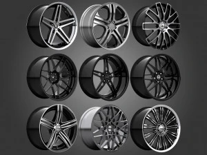 rims - asanti brabus hre lexani vossen vorsteiner wald rotiform 3D Model