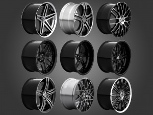rims - asanti brabus hre lexani vossen vorsteiner wald rotiform 3D Model