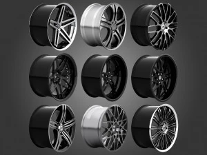rims - asanti brabus hre lexani vossen vorsteiner wald rotiform 3D Model