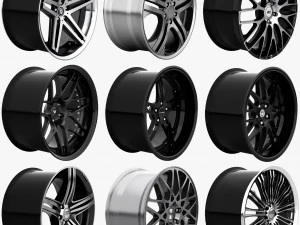 rims - asanti brabus hre lexani vossen vorsteiner wald rotiform 3D Model