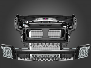 v8 engine suv 3D मॉडल