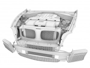 v8 engine suv 3D मॉडल