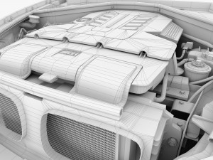 v8 engine suv 3D मॉडल
