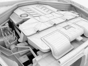 v8 engine suv 3D Model