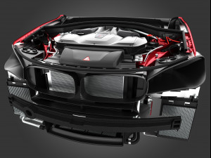 v8 engine suv 3D मॉडल