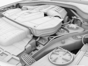 v8 engine suv 3D Model