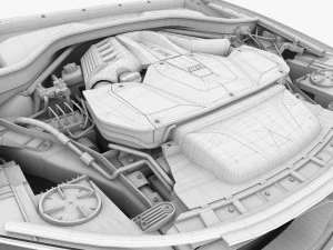 v8 engine suv 3D Model