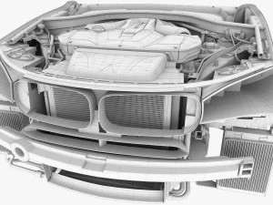 v8 engine suv 3D Model