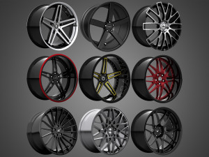 lexani vossen asanti hre hamann rotiform vorsteiner - rims collection 3Dモデル