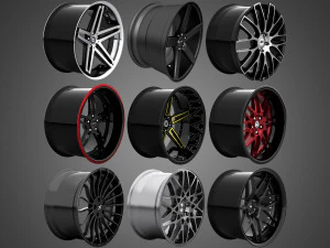 lexani vossen asanti hre hamann rotiform vorsteiner - rims collection 3D Model