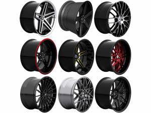 lexani vossen asanti hre hamann rotiform vorsteiner - rims collection 3Dモデル
