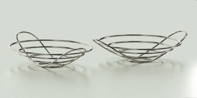 steel bowl 3D 모델 .c4d .max .obj .3ds .fbx .stl .blend 