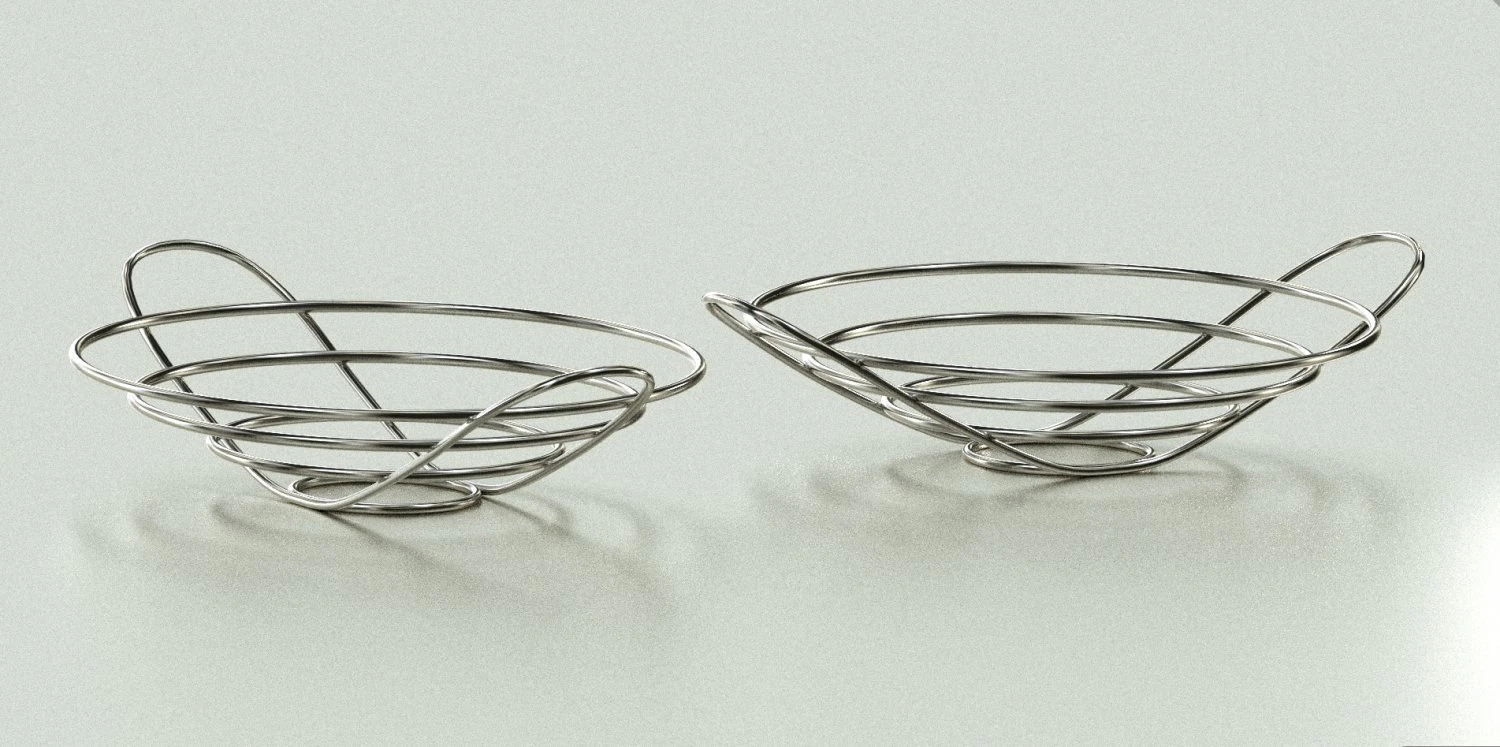 steel bowl 3D Model .c4d .max .obj .3ds .fbx .stl .blend 