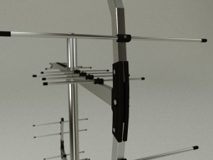 tv roof antenna Modello 3D