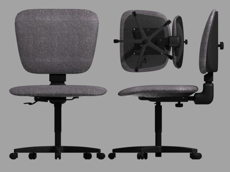office chair 3D Model .c4d .max .obj .3ds .fbx .stl .blend 