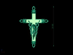 3d cross stl Model do druku 3D