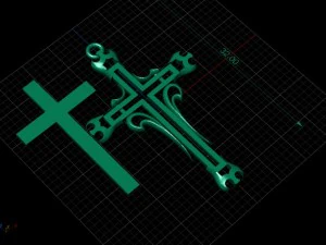 3d cross stl 3D Print Model
