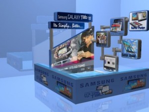 kiosk for exhibitions at mall Model 3D