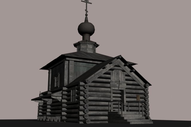 church 3D Modell .c4d .max .obj .3ds .fbx .stl .blend 