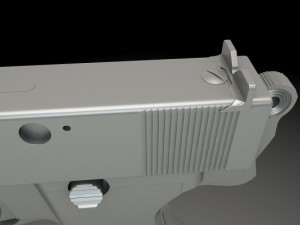 webley and scott automatic pistol cal455 3D Model