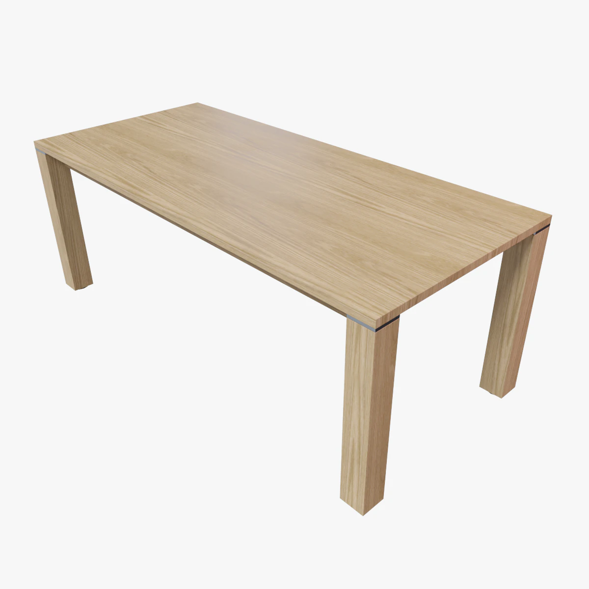 modern dining table 01 3D Model .c4d .max .obj .3ds .fbx .stl .blend 
